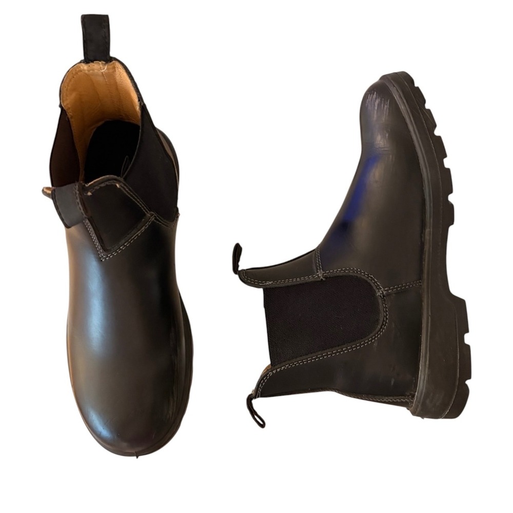 Aquatherm Black 3M Thinsulate Leather Waterproof Chelsea Boots Women's Size 8